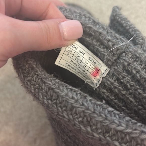 UGG Classic Cardy Knit Short or Tall Fur Lined Boots - Picture 6 of 10